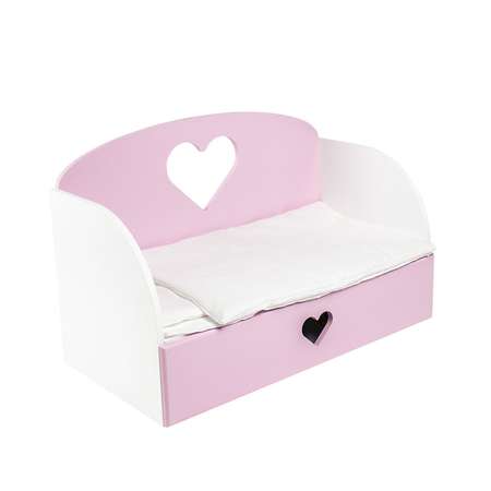 Мебель для кукол Paremo Диван–кровать Сердце Розовый PFD120-16