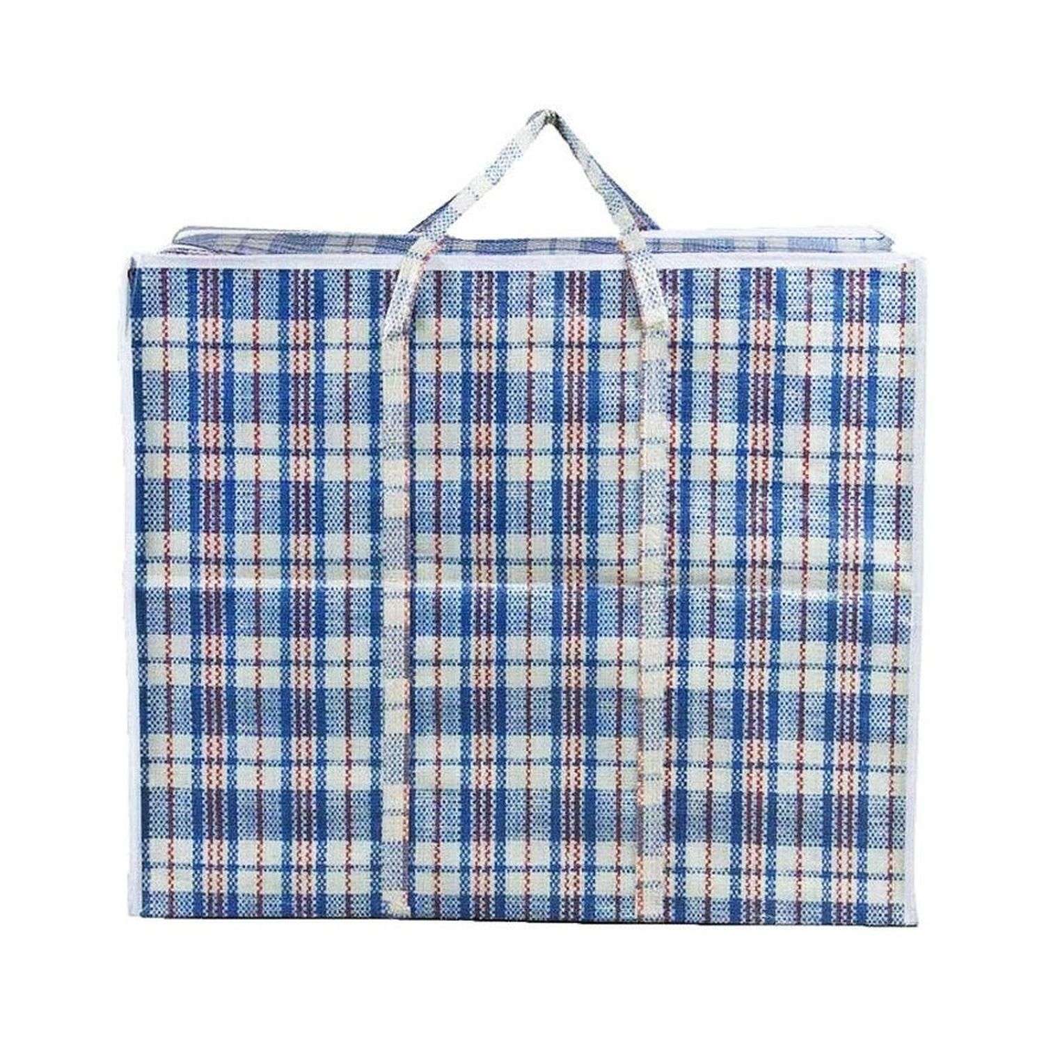 Хозяйственная сумка Seichi на молнии 60х40х20 см синяя - фото 1