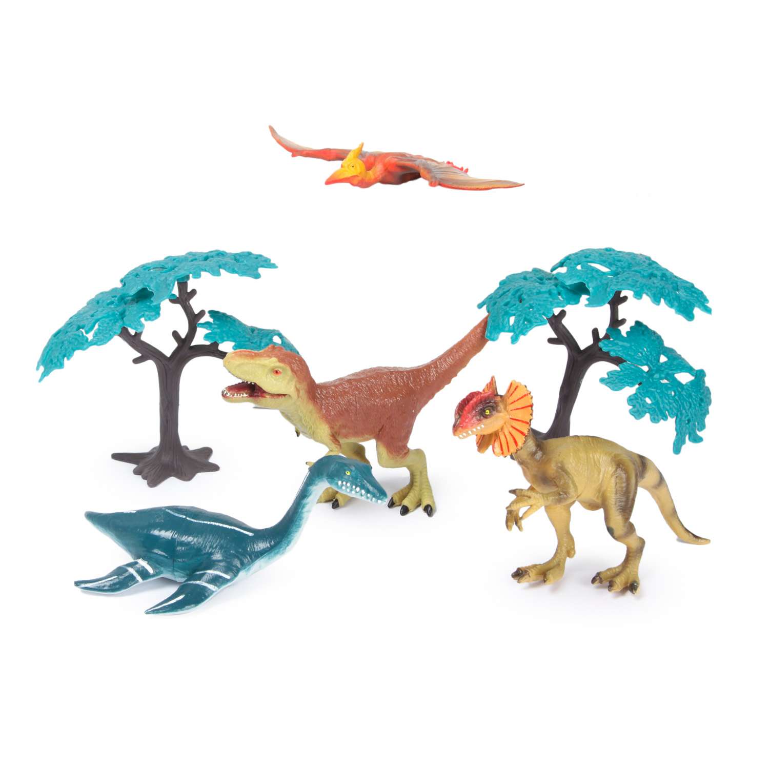 Набор фигурок Attivio Динозавры 4шт с аксессуарами OTG0936350 - фото 1