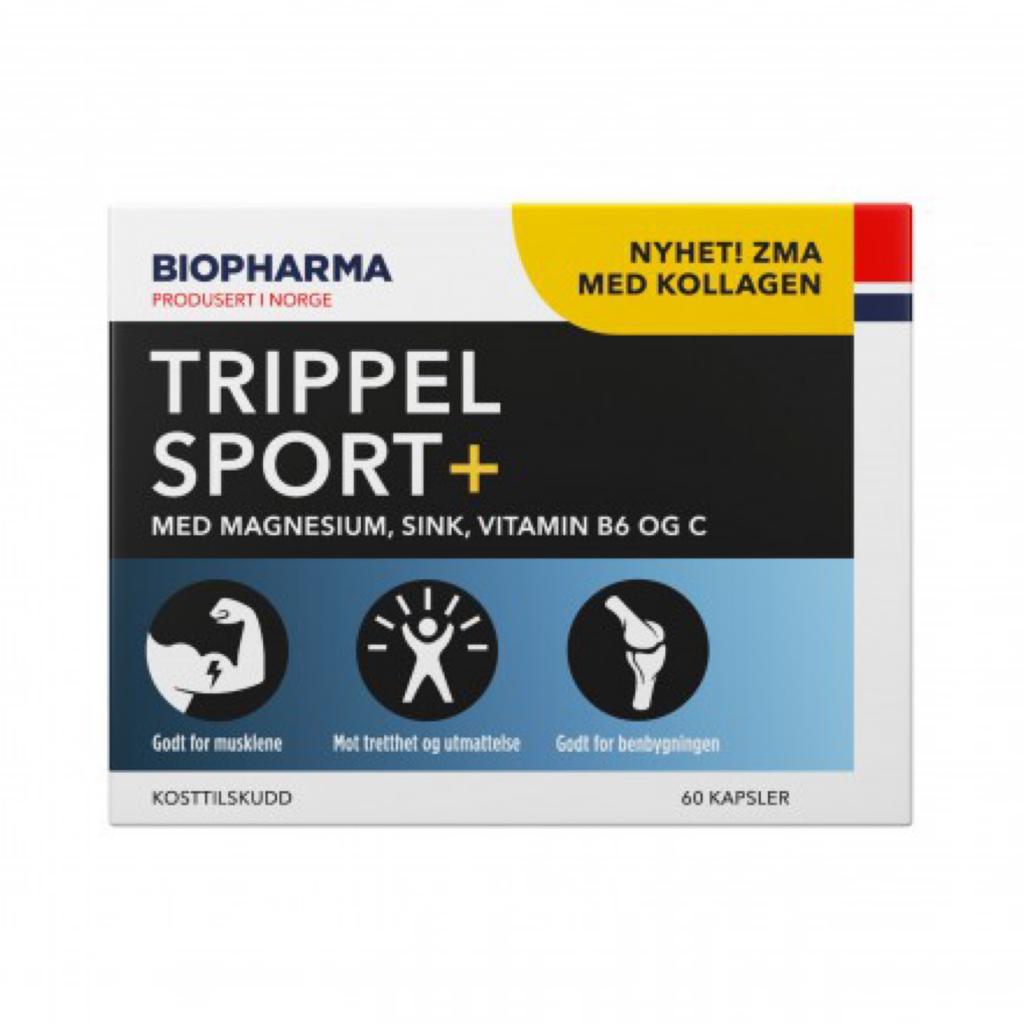 БАД Biopharma ZMA витамины магний в6 коллаген Trippel Sport+ 60 капсул - фото 4