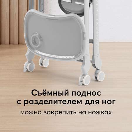 Стул для кормления Happy Baby Berny lux Grey new