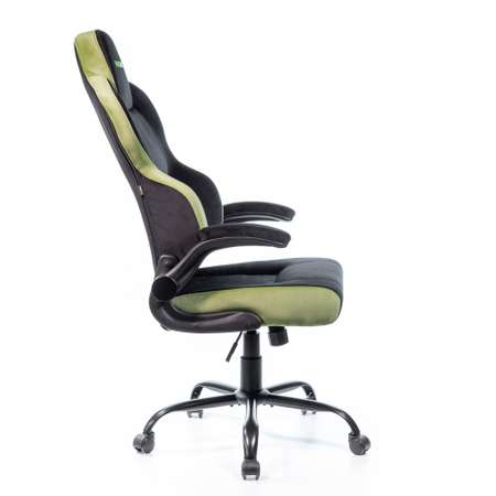 Кресло компьютерное VMMGAME UNIT велюр черно-зеленый