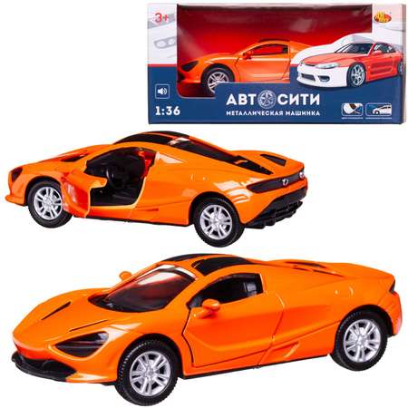 Автомобиль Abtoys АвтоСити 1:36 оранжевый