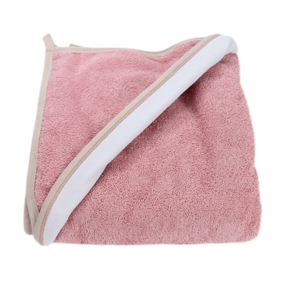 Полотенце с капюшоном YUMMYKI махровое с уголком 110х110 см пурпурный розовый единорог - фото 2
