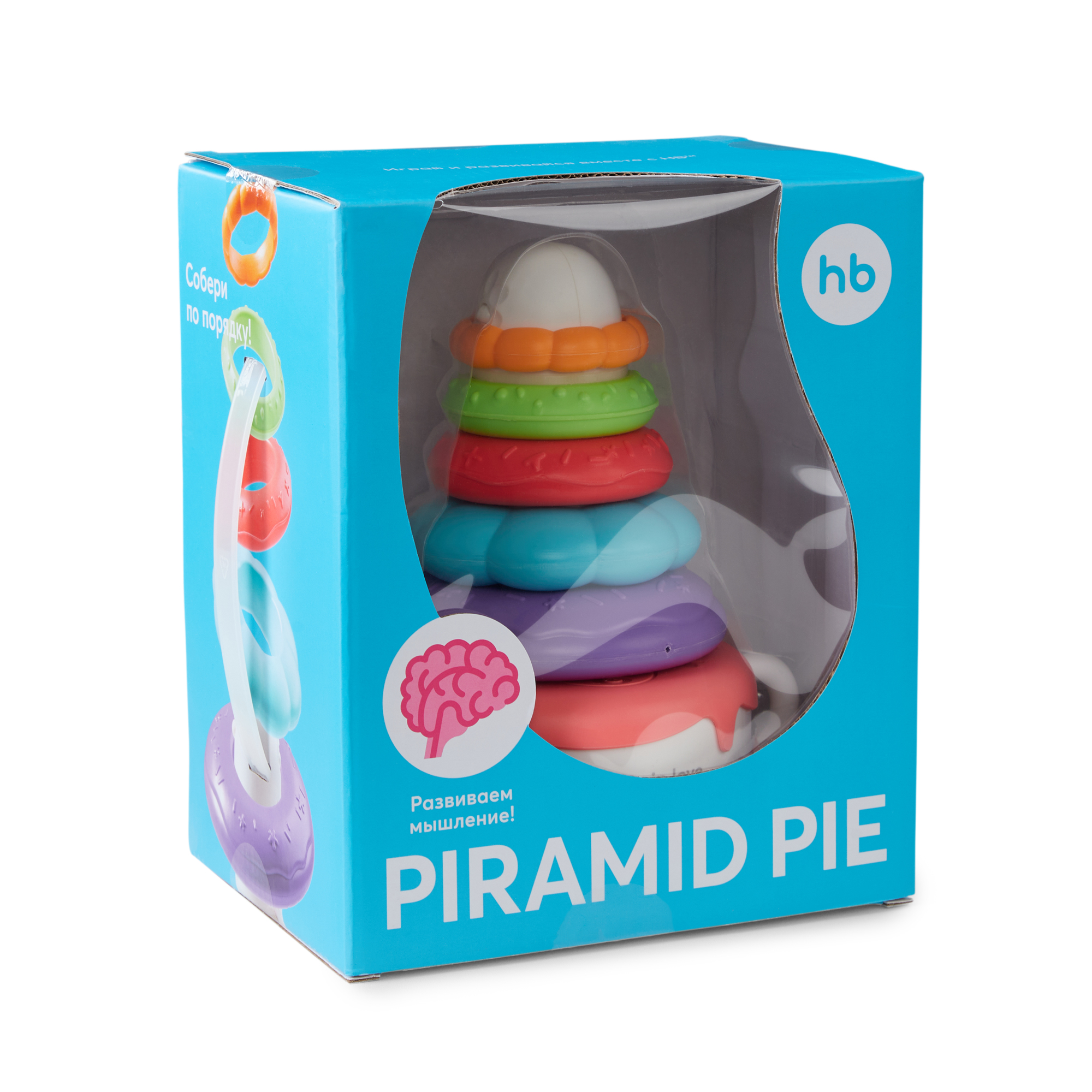 Игрушка Happy Baby Пирамидка PYRAMID PIE - фото 16