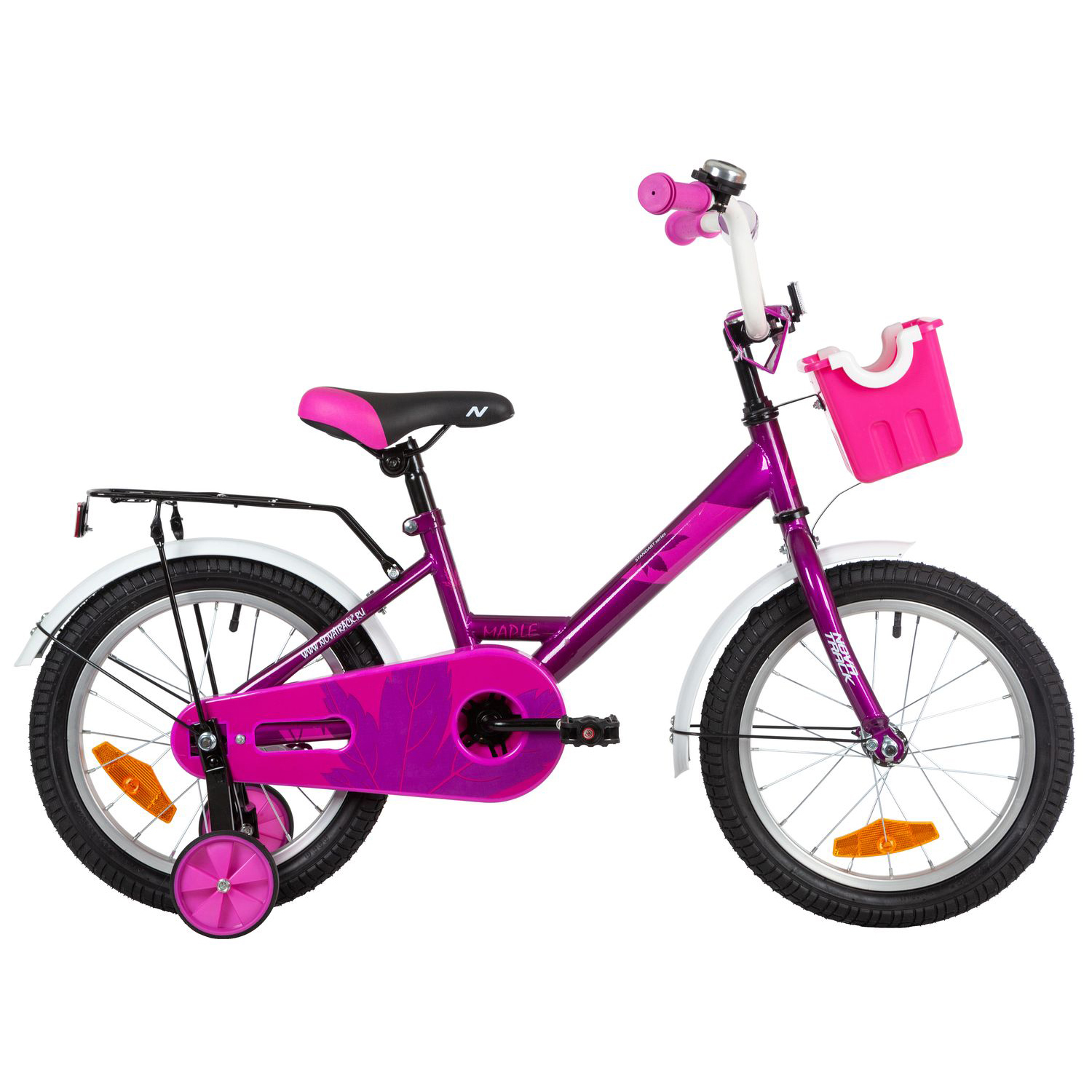 Велосипед NOVATRACK Maple 16 пурпурный - фото 7