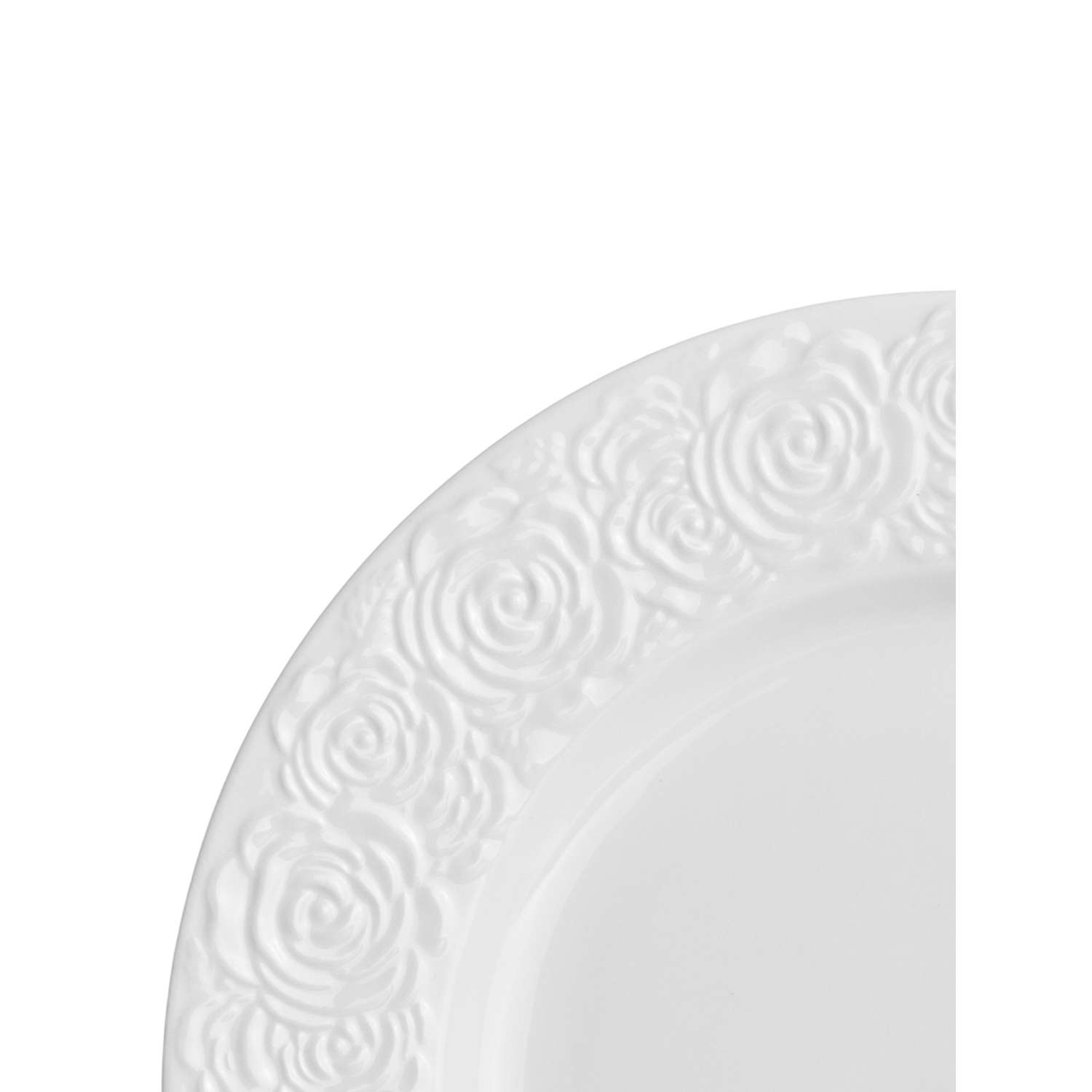 Набор тарелок для десертов Elan Gallery 2 предмета 16х16х1.7 см Розы - фото 4