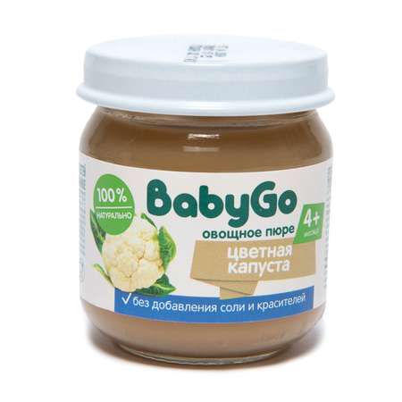 Пюре овощное Baby Go цветная капуста 80г с 4месяцев