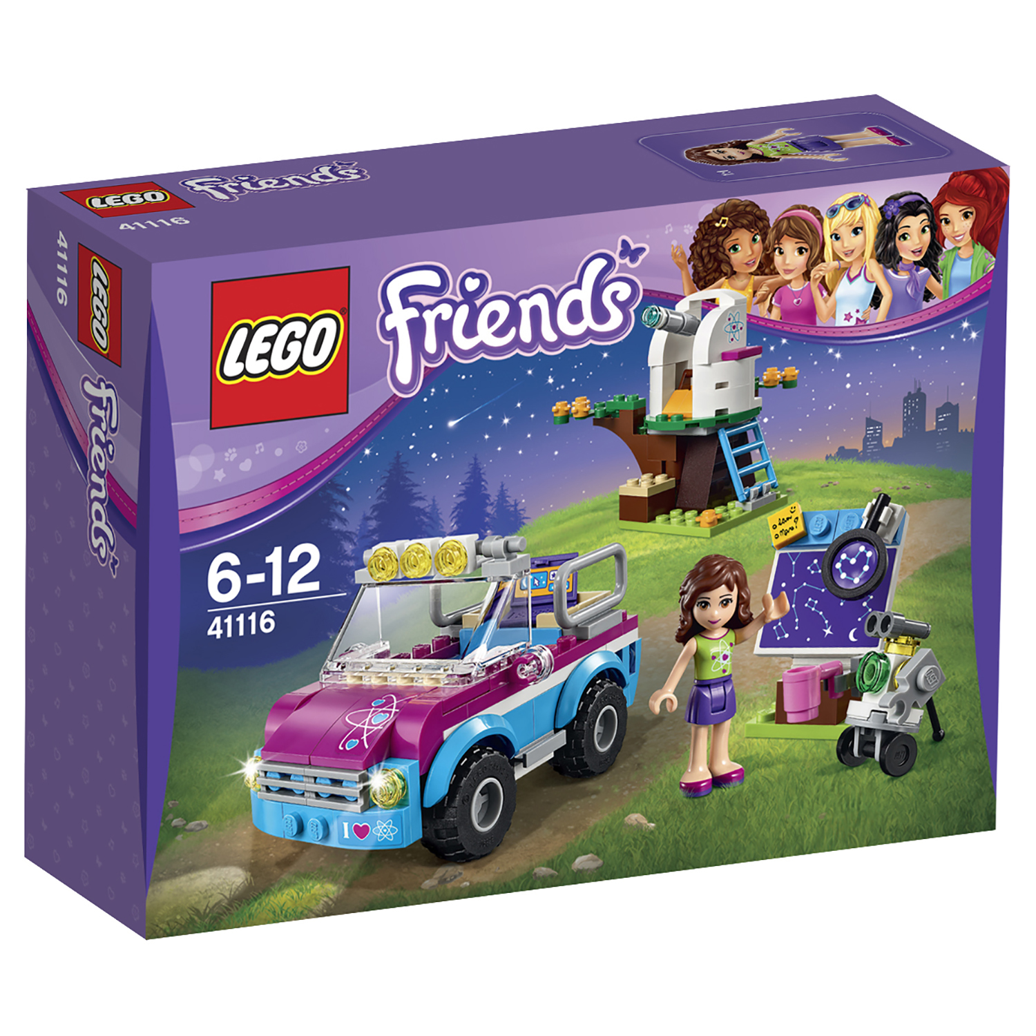 Конструктор LEGO Friends Звездное небо Оливии (41116) купить по цене 999 ₽  в интернет-магазине Детский мир