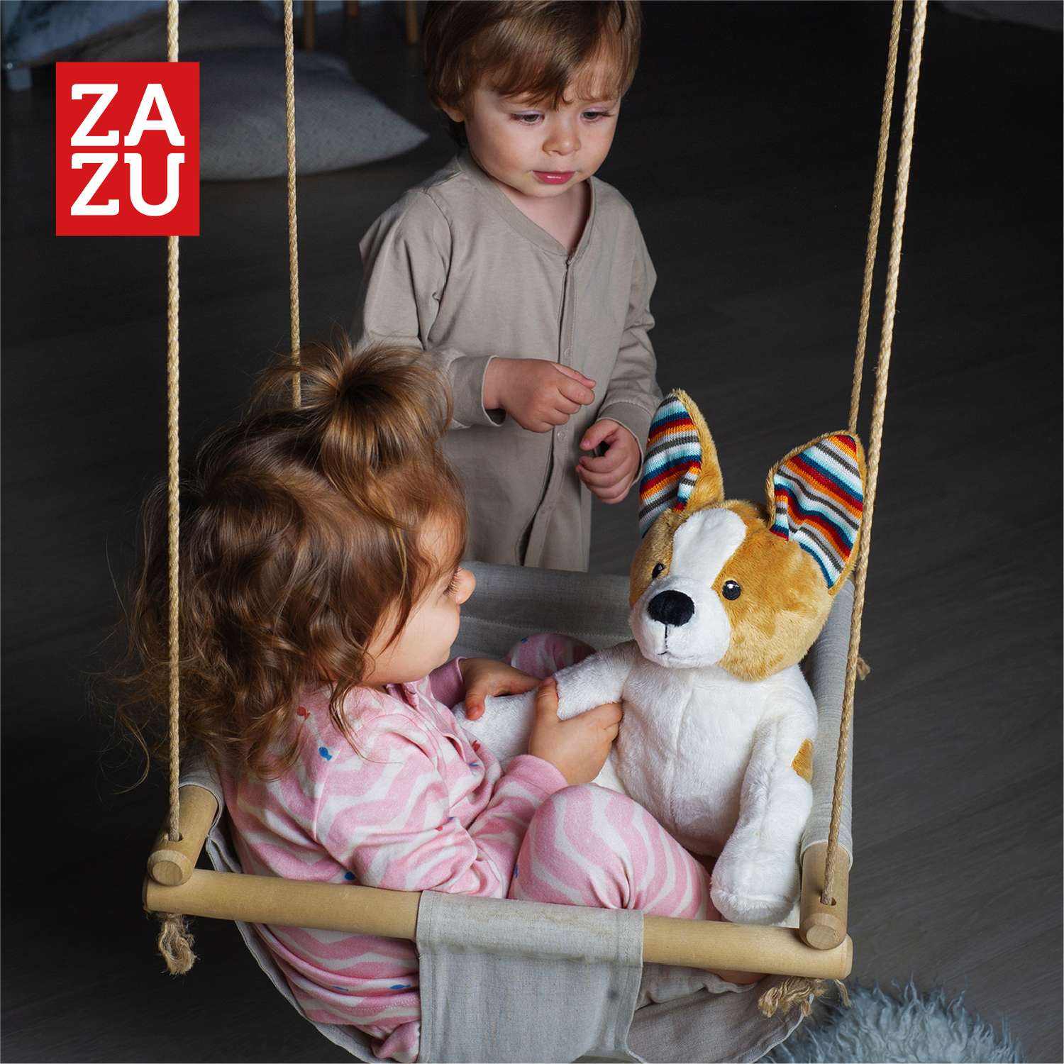 Мягкая игрушка ZAZU для игры в прятки Собака Дэнни (Danny) 1+ - фото 5