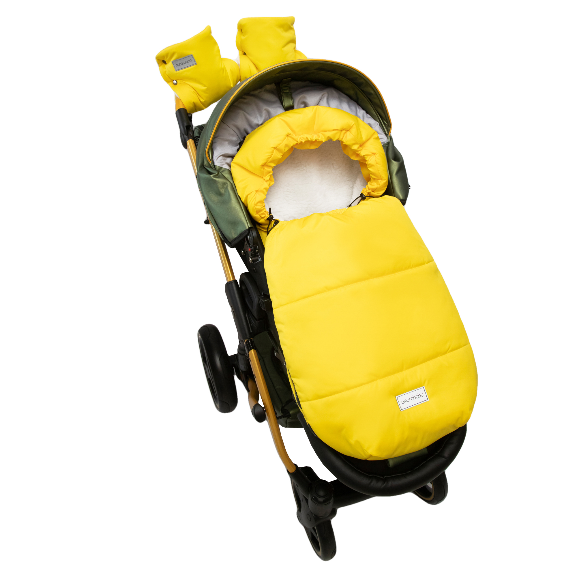 Конверт Amarobaby Snowy Travel Желтый AMARO-6102-STZ - фото 6