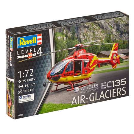 Сборная модель Revell Многоцелевой легкий вертолет EC135 авиакомпании Air-Glaciers