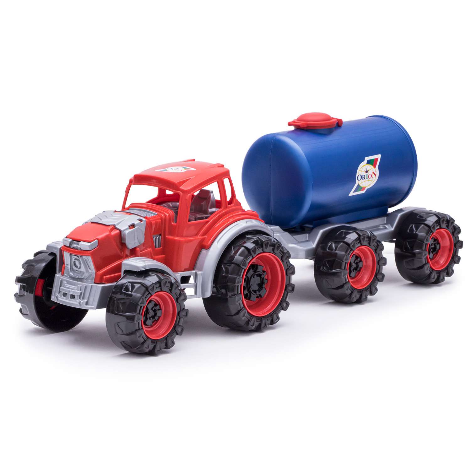 Трактор ORION TOYS МП Техас молоковоз 353/красный, синий - фото 1
