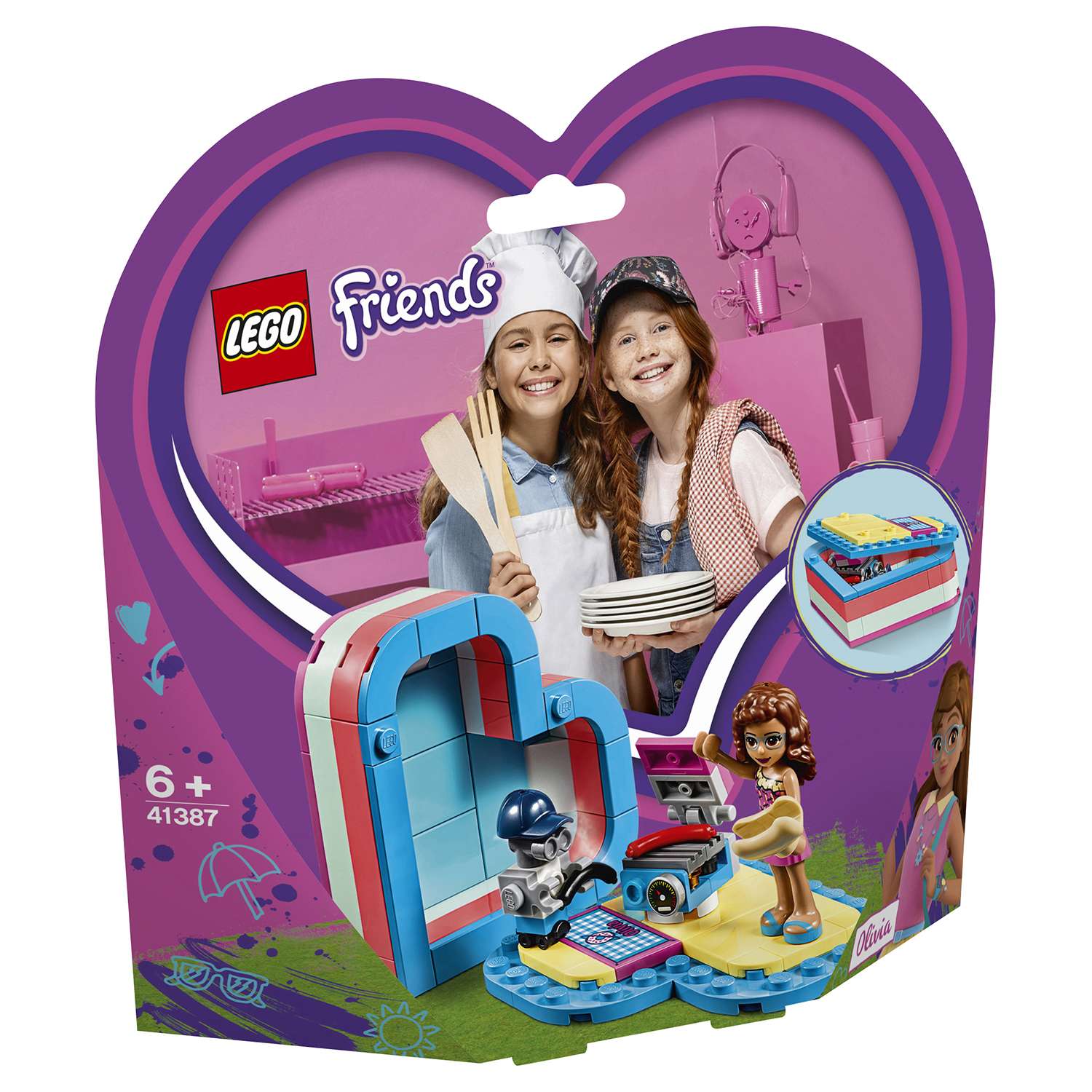 Конструктор LEGO Friends Летняя шкатулка-сердечко для Оливии 41387 - фото 2