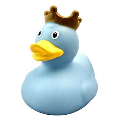 Игрушка Funny ducks для ванной Голубая уточка в короне 1927