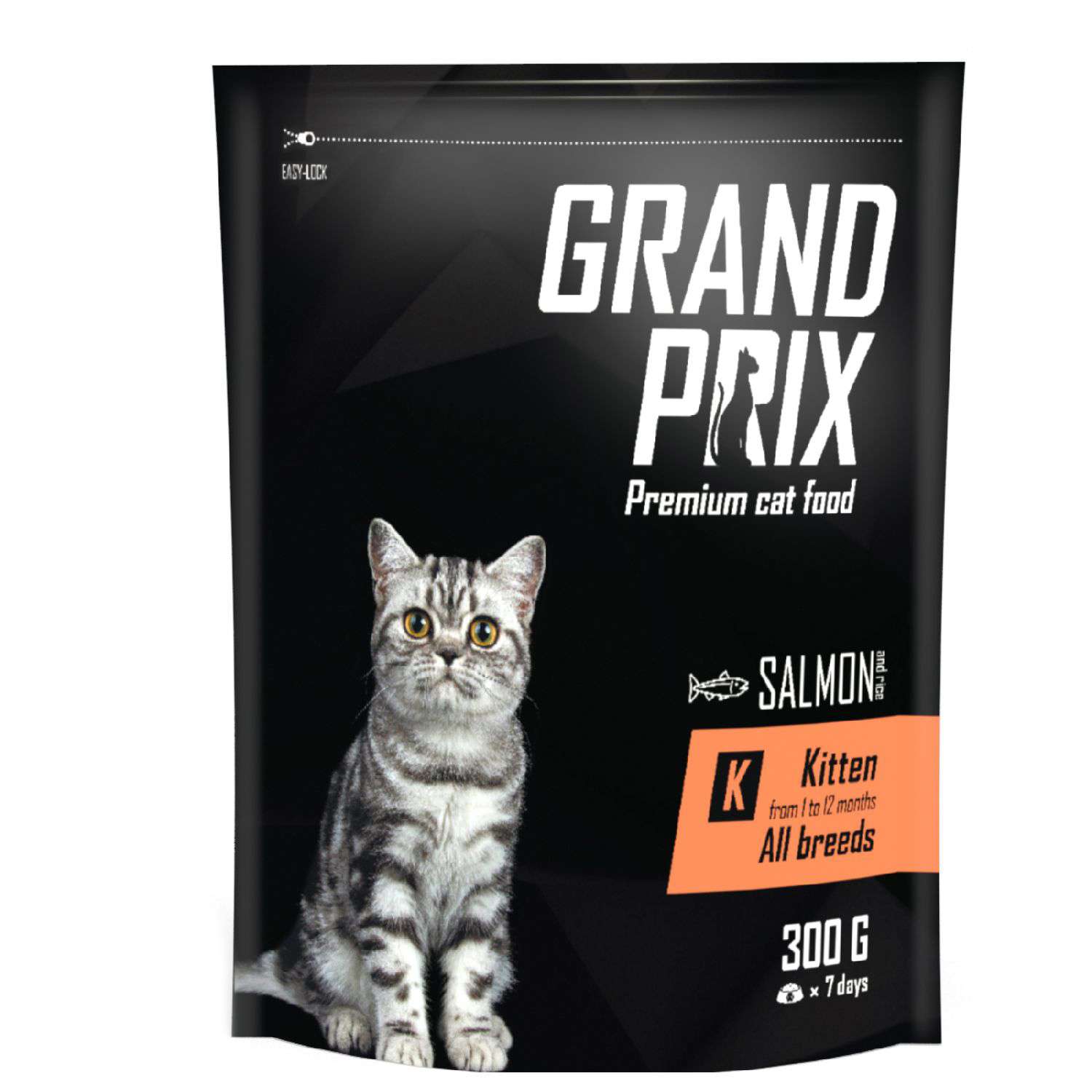 Корм для котят Grand Prix Kitten лосось 0.3кг - фото 1