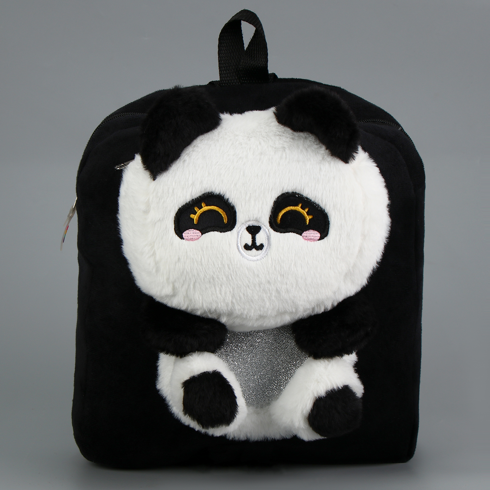 Рюкзак детский плюшевый Milo Toys «Панда« цвет черный - фото 2
