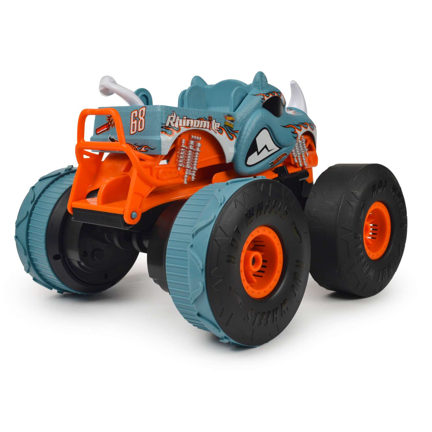 Набор Hot Wheels Р/У Monster Trucks Rhinomite 2в1 HPK27 - фото 6