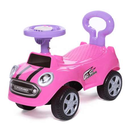 Каталка BabyCare Speedrunner музыкальный руль розовый