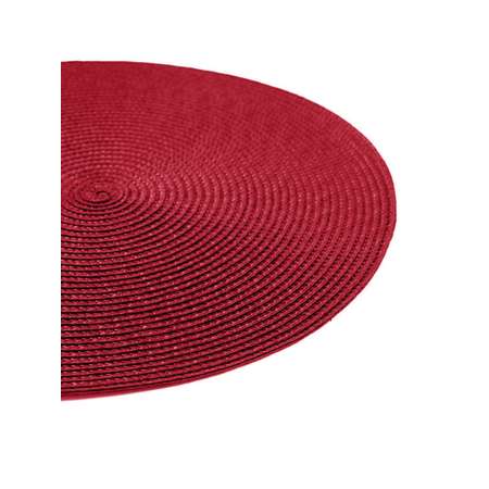 Салфетки сервировочные DeNASTIA плетеные 4 шт D36 см красный