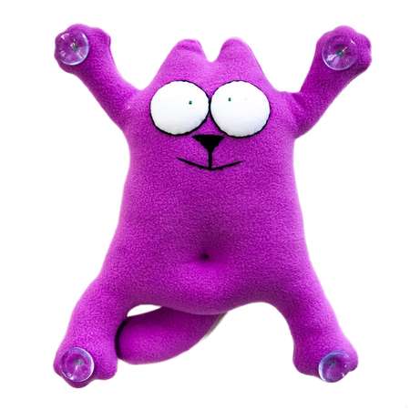 Мягкая игрушка SNOOGY на присосках Котофаня фиолетовый