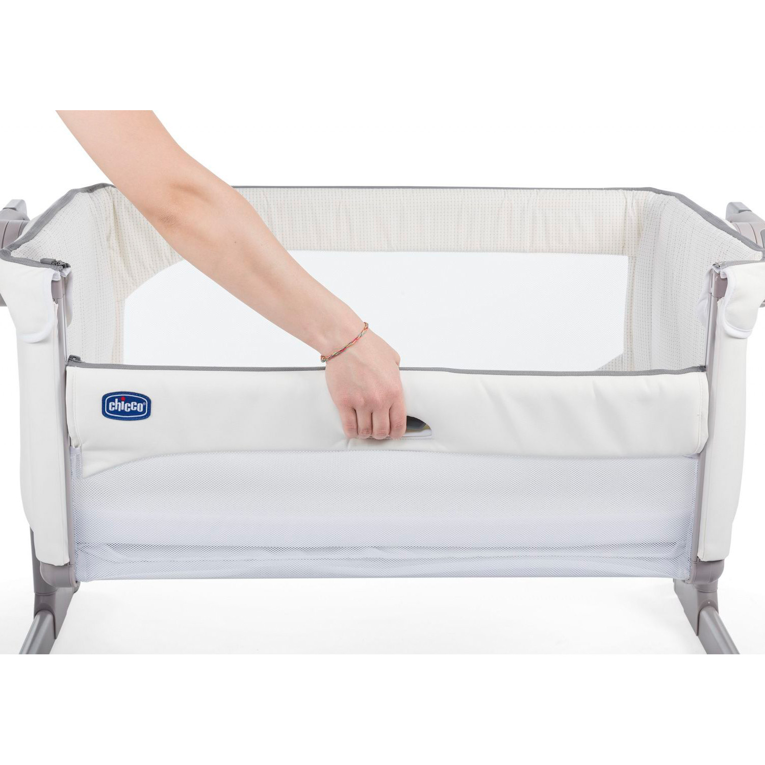 Кроватка CHICCO Next2Me Magic White snow - фото 12