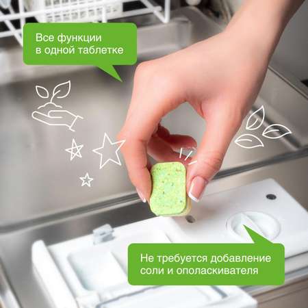 Набор таблеток SYNERGETIC для посудомоечных машин 300шт
