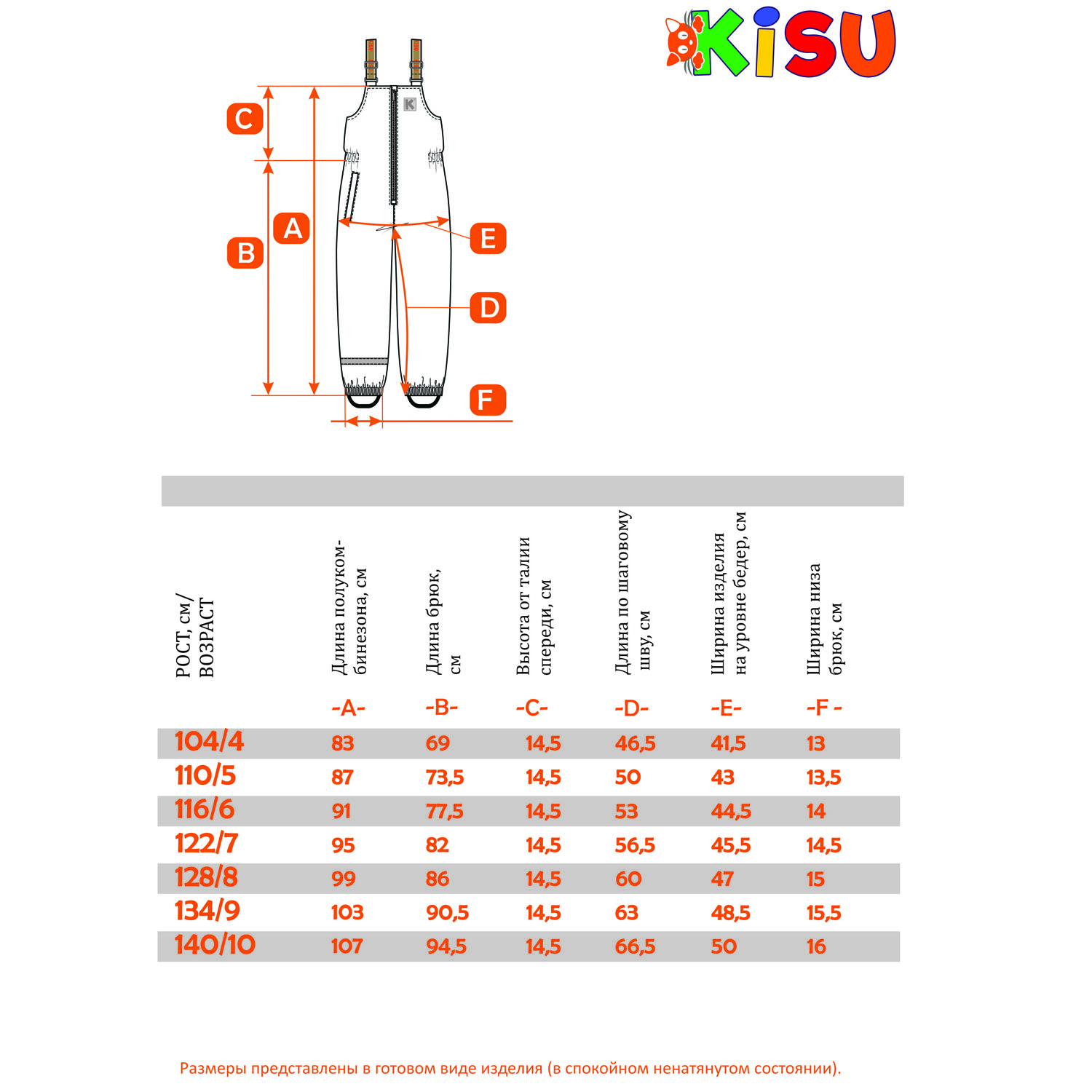 Полукомбинезон Kisu W21-30702J/1101 - фото 4