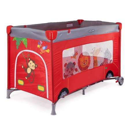 Кровать-манеж Babyton Red bus