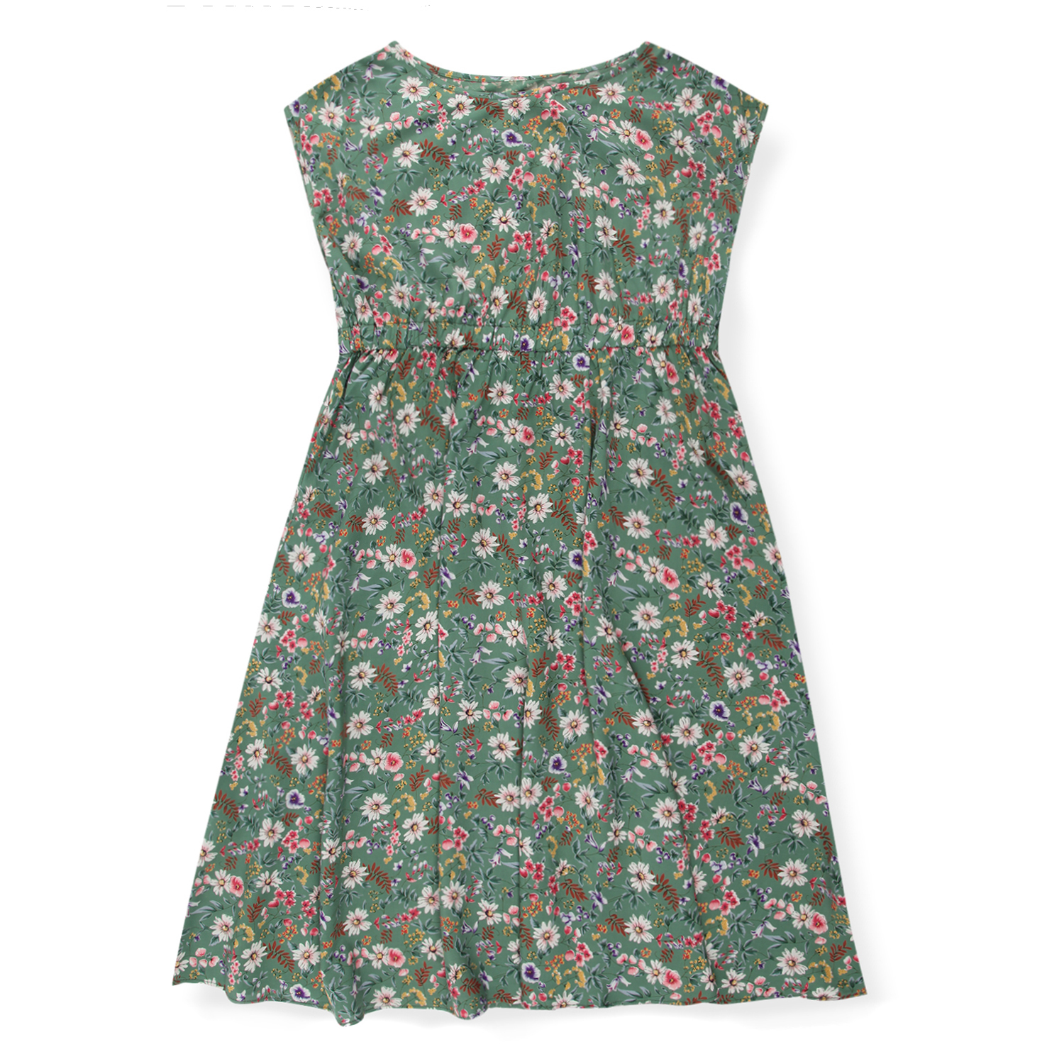 Платье для беременных Fest 3-32504 Зеленый/розовый - фото 1