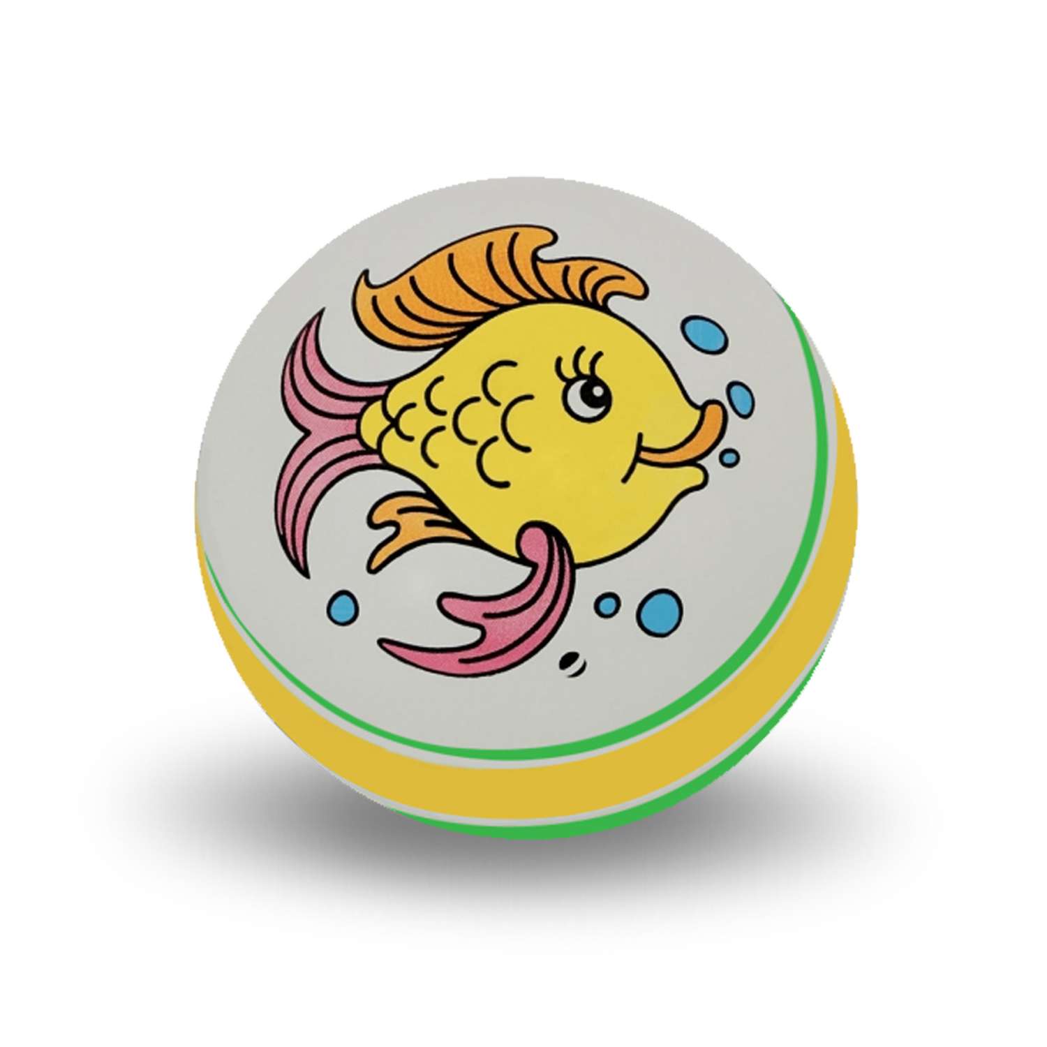 Мяч ЧАПАЕВ Рыбка зеленый 10см 44382 - фото 2