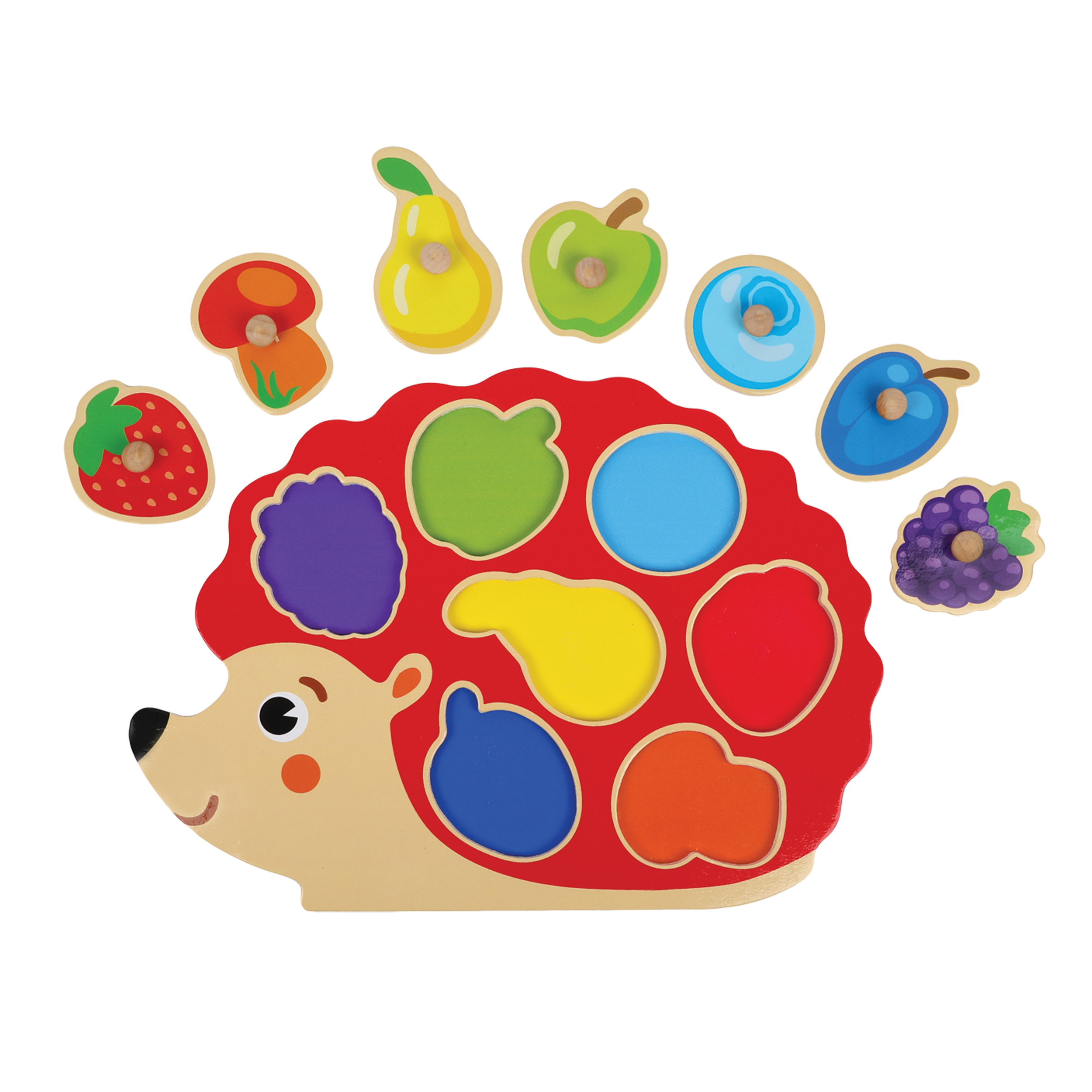 Игрушка развивающая Mapacha Вкладыши Ежик 8предметов 76794 - фото 3