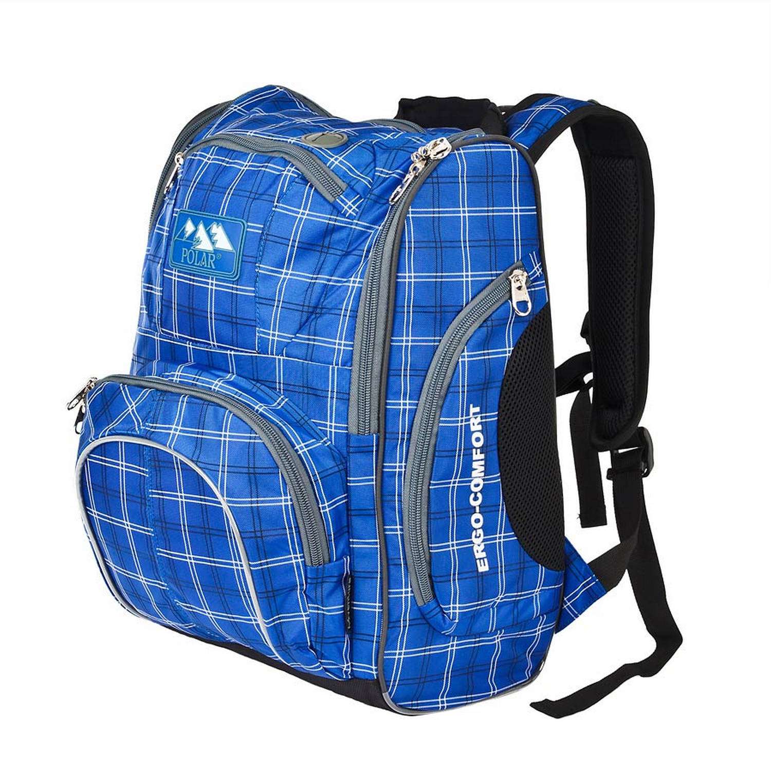 Рюкзак школьный POLAR Городской синий - фото 1