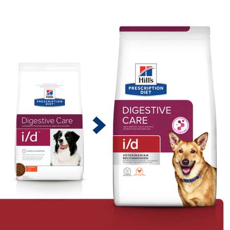 Корм для собак HILLS 12кг Prescription Diet i/d Digestive Care диетический при расстройствах пищеварения с курицей