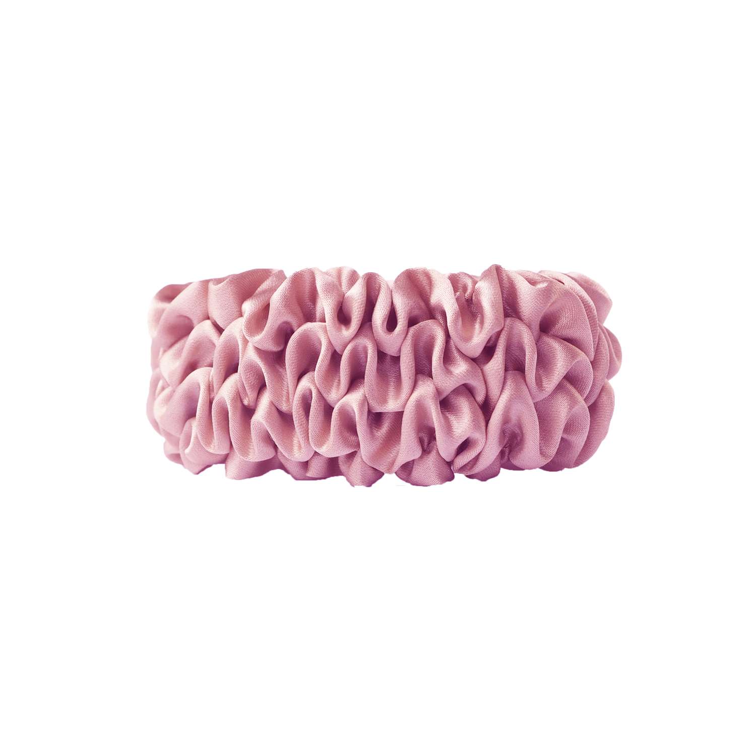 Шёлковая резинка для волос SILK MANUFACTURE SUPER TAIL тёмно-розовый - фото 3