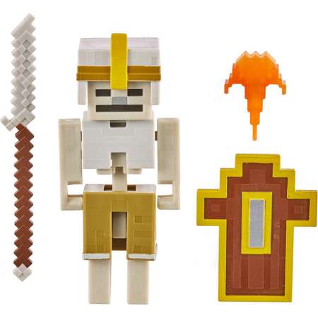 Фигурка Minecraft Подземелье Скелет-стражник малая с аксессуарами GNC26
