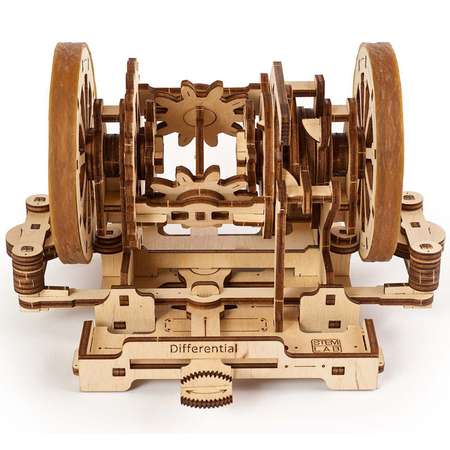 Сборная деревянная модель UGEARS Дифференциал STEM 3D-пазл механический конструктор