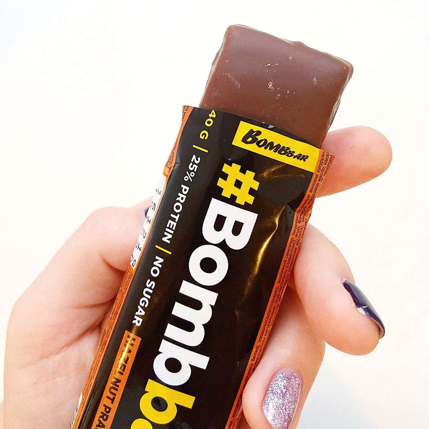 Батончик Bombbar протеиновый Банановый пудинг в шоколаде 40г - фото 3