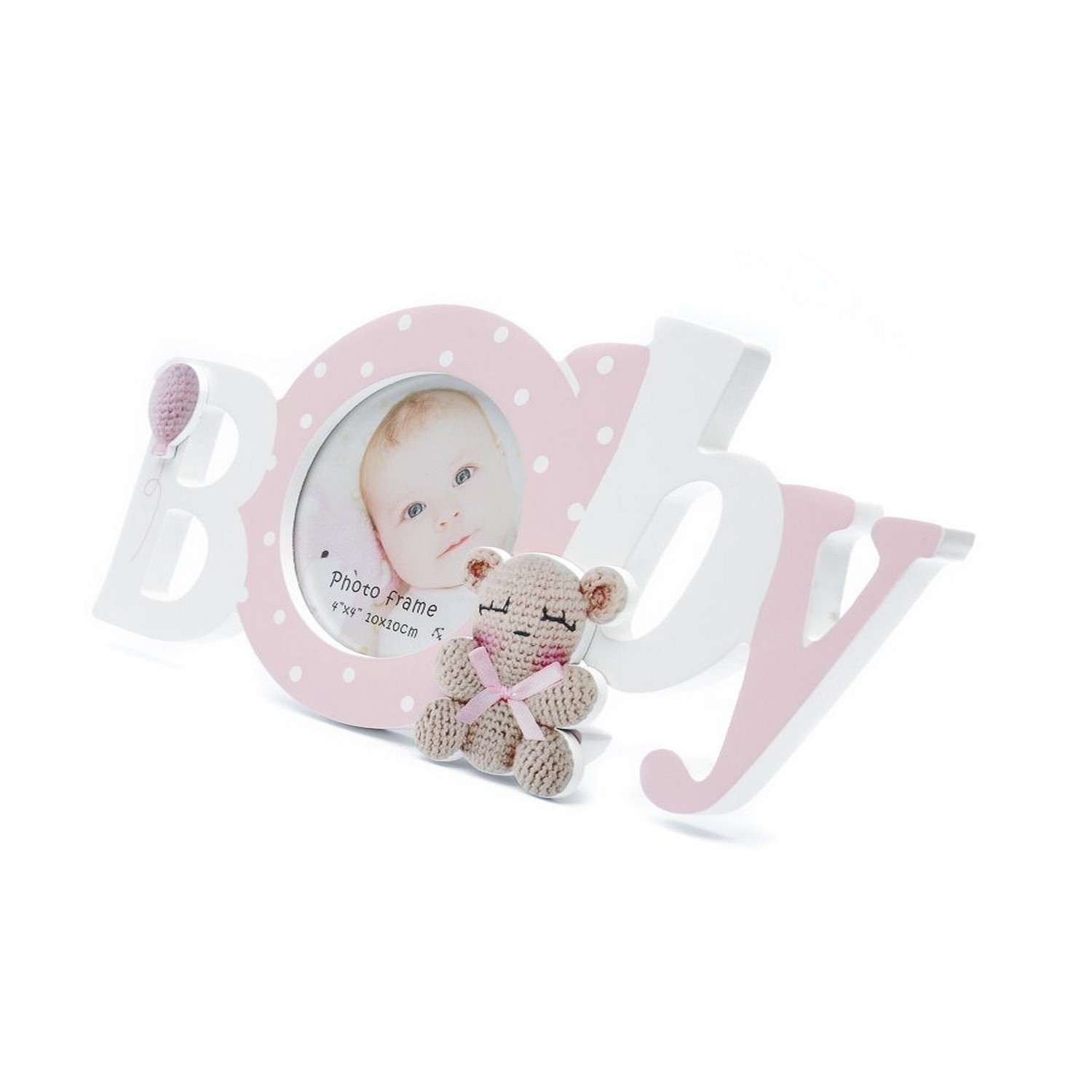 Фоторамка Fotografia 10x10 см Baby розовая - фото 2