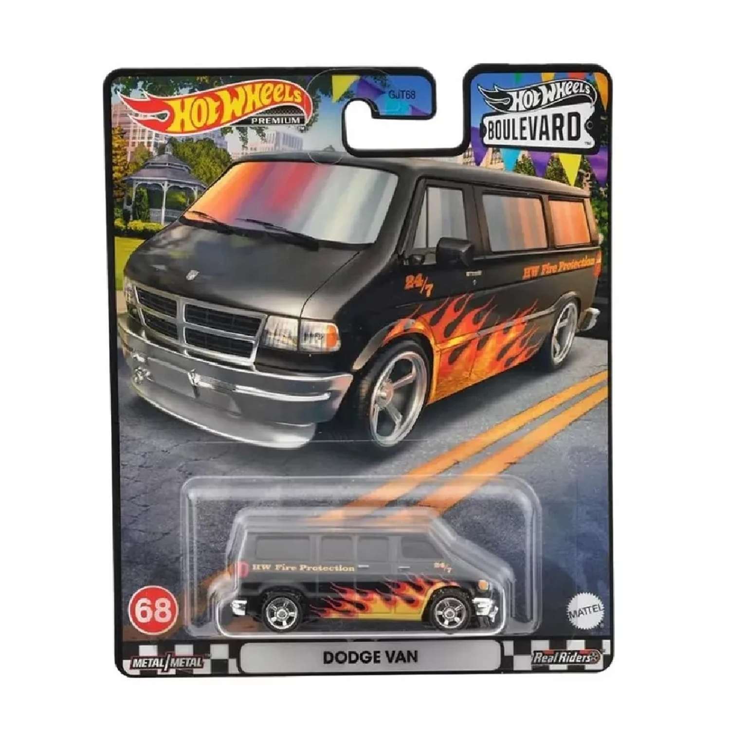 Машинка Hot Wheels Избранные модели премиальная Dodge Van HKF15 GJT68 - фото 3