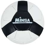 Мяч MINSA футбольный PU. ручная сшивка. 32 панели. размер 5. 410 г