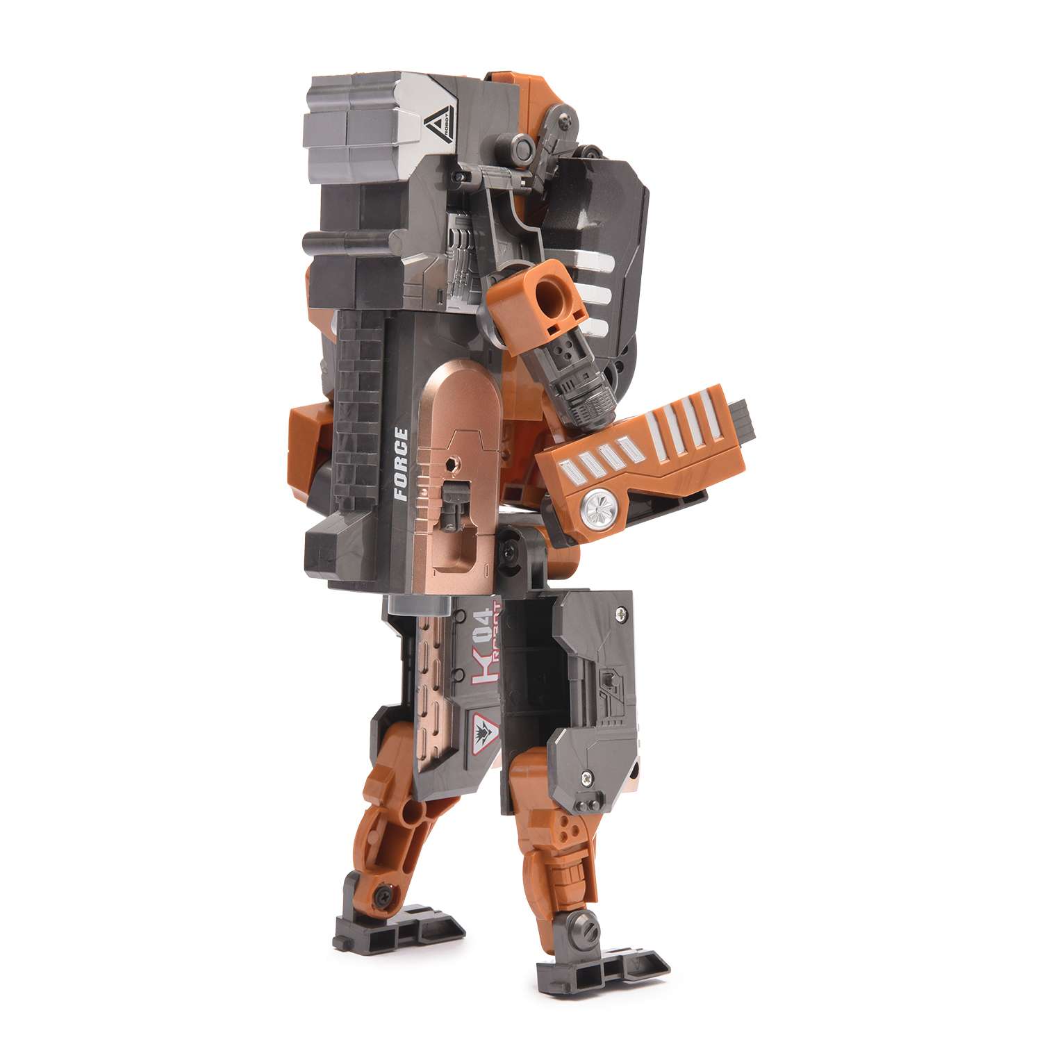 Пистолет-робот 2 в 1 Devik Toys Crusher с 6 мягкими патронами - фото 5
