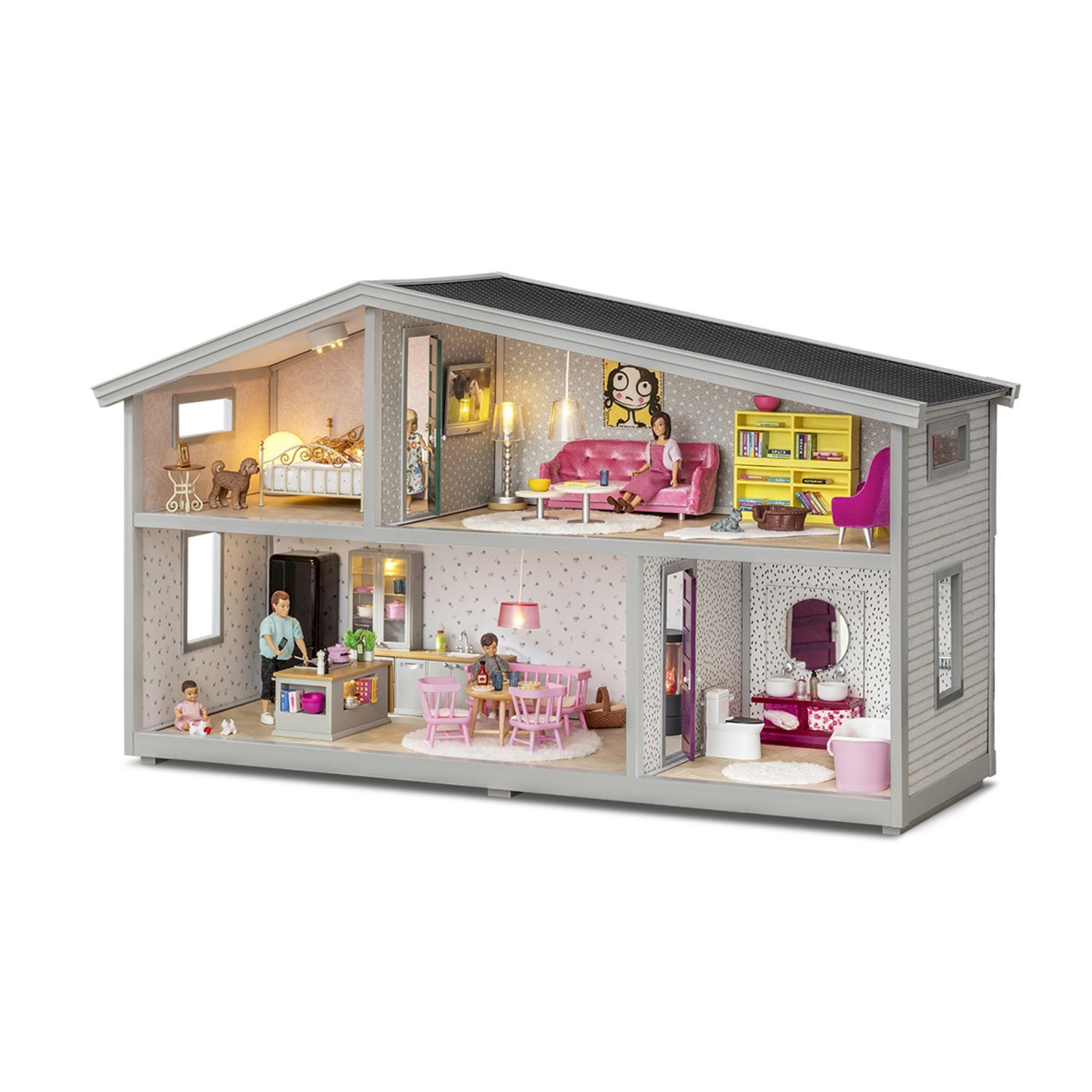 Кукольный домик Lundby открытый на 360 обои в наборе LB_60102100 купить по  цене 9240 ₽ в интернет-магазине Детский мир