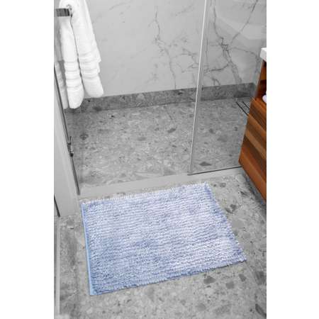 Коврик для ванной Arya Home Collection противоскользящий 50x70 Senfoni Голубой