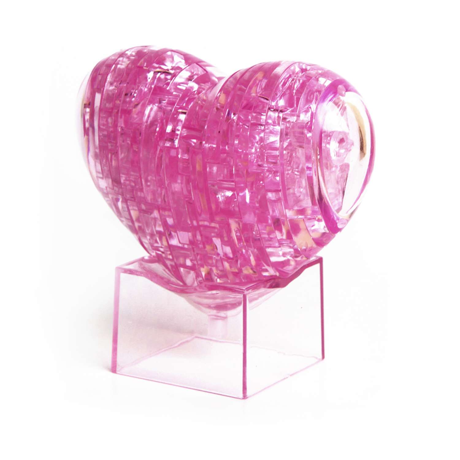 3D Пазл Hobby Day Магический кристалл Сердце со светом розовое - фото 2