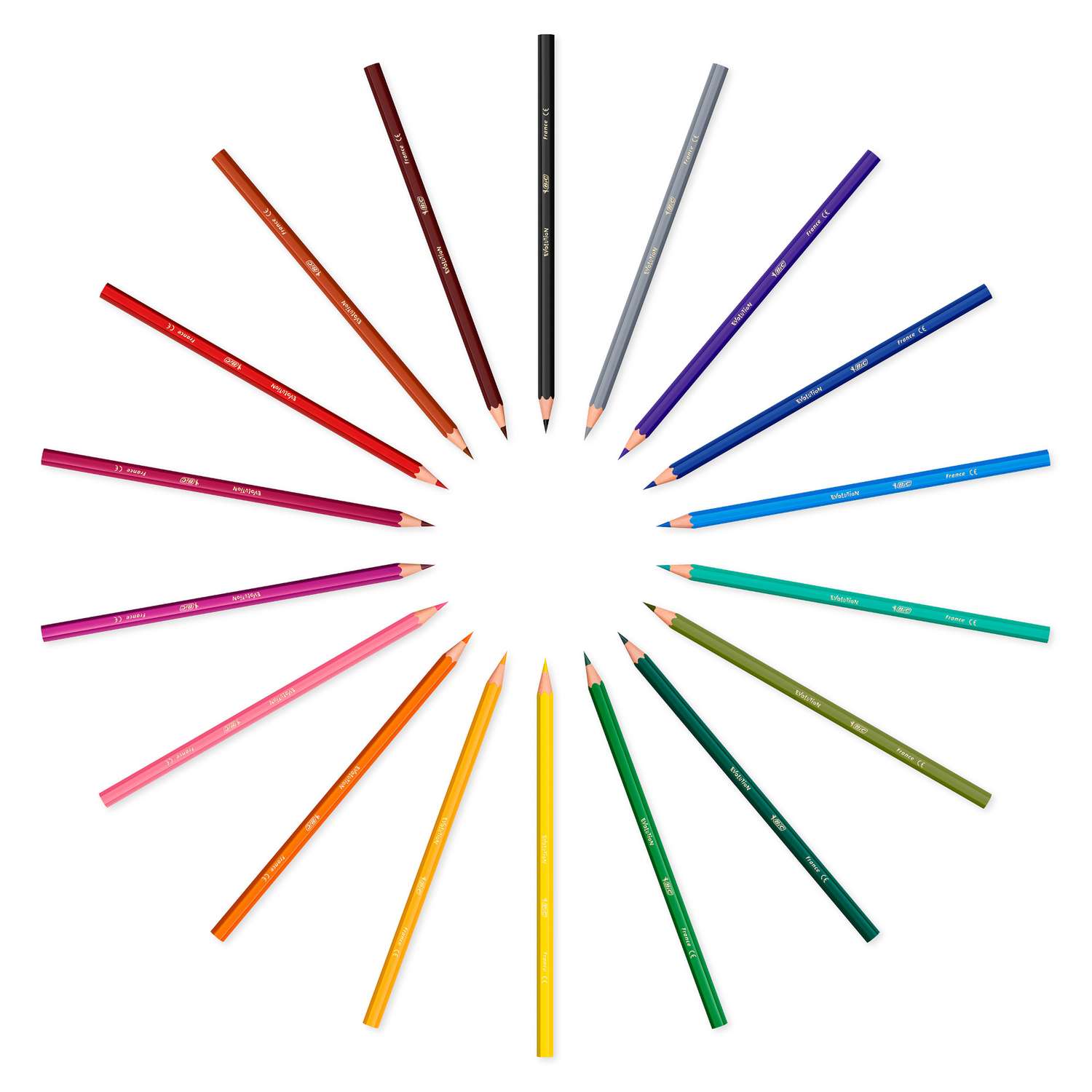 Карандаши цветные Bic Kids Evolution 18цветов 9375133/937513 - фото 3