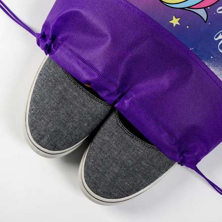 Сумка для обуви ArtFox «Я верю в Единорогов». 41х30х0.5см