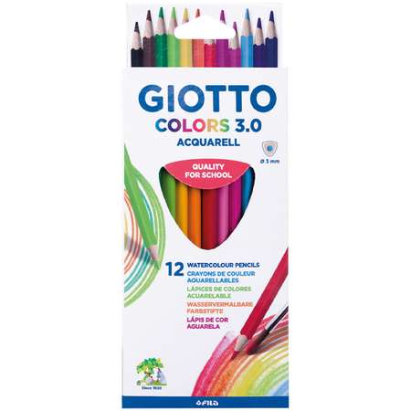 Карандаши цветные GIOTTO Сolors акварельные 12шт 277100