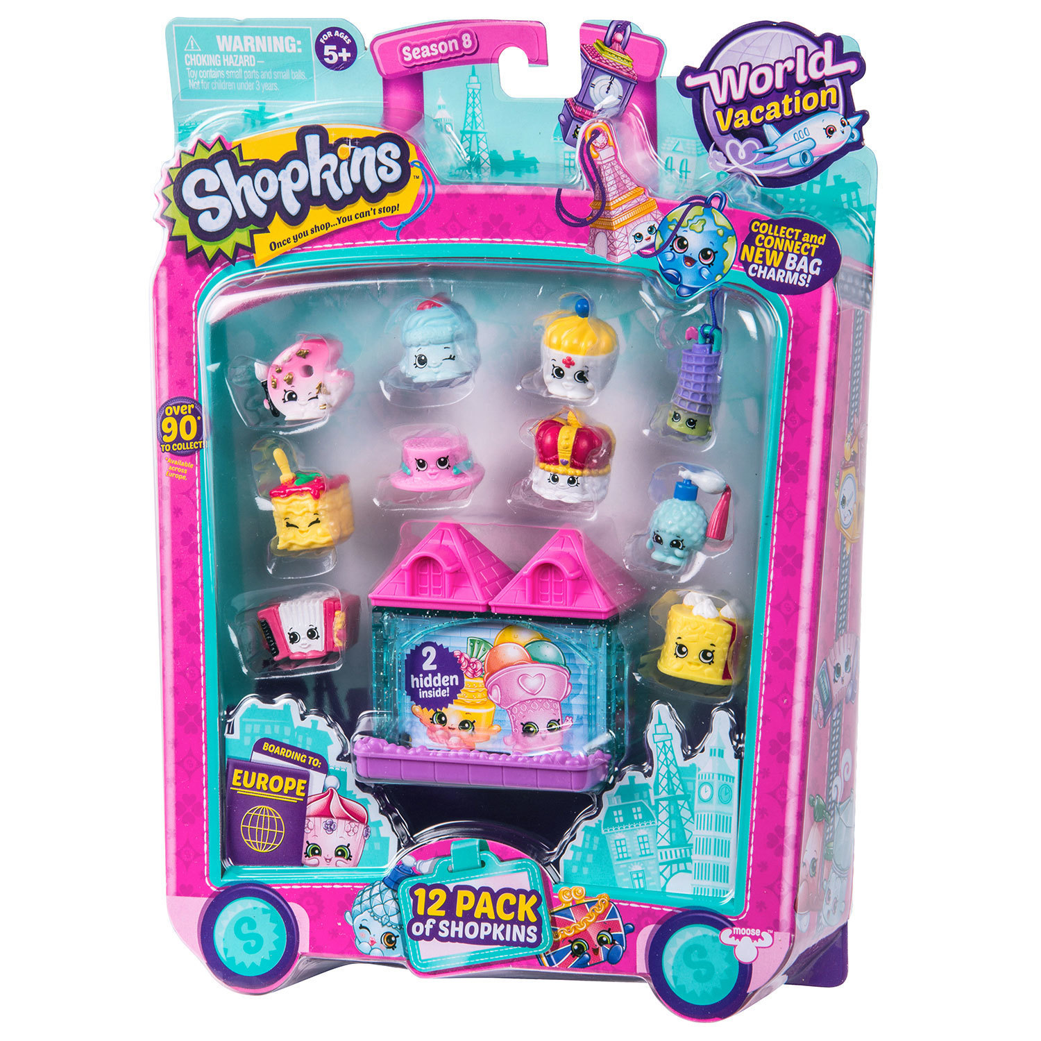 Набор фигурок Shopkins 12шт Европа в непрозрачной упаковке (Сюрприз) - фото 2