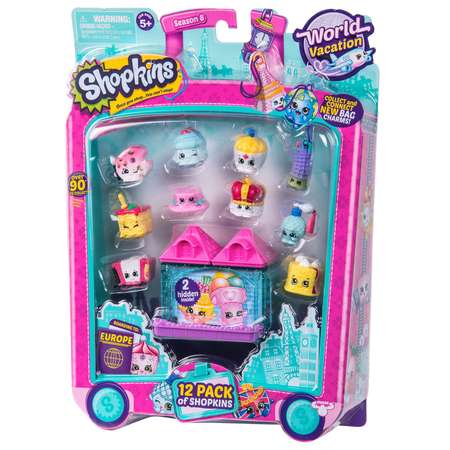 Набор фигурок Shopkins 12шт Европа в непрозрачной упаковке (Сюрприз)